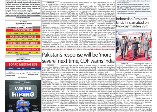 Pakistan Share Market 9 December 2025 E-Page