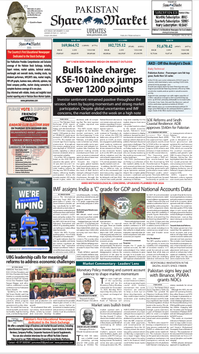 Pakistan’s 1st Educational Newspaper for Stock Exchange