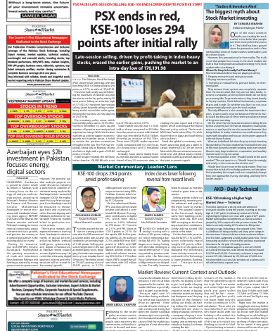 Pakistan Share Market Update Newspaper Today 17-12-2025