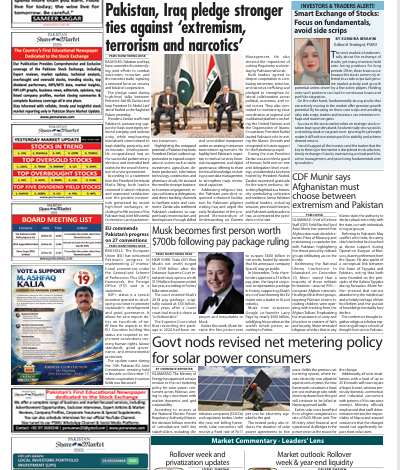 Pakistan Share Market Update Newspaper Today 22-Dec-2025