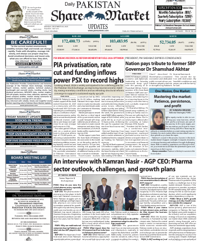 Pakistan Share Market Updates Newspaper Today 29-Dec-2025