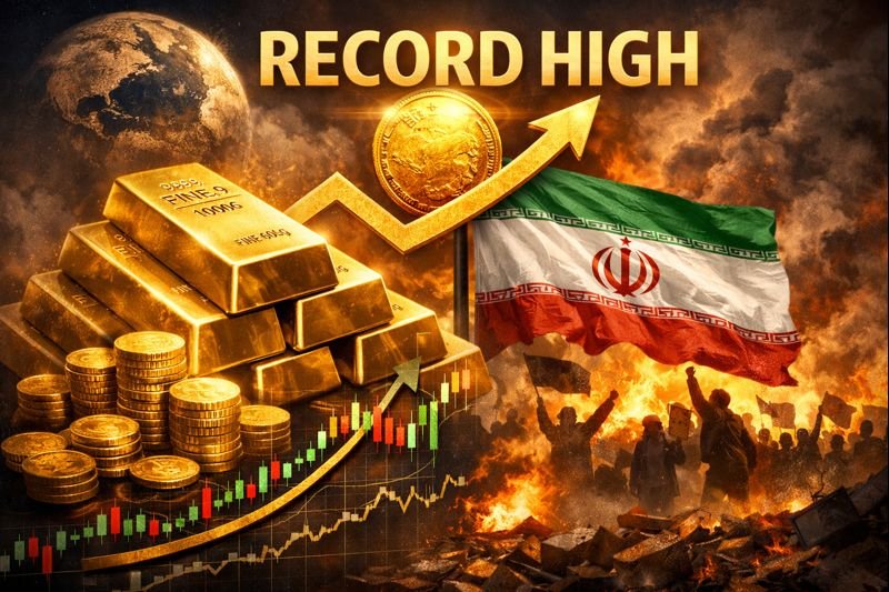Gold retreats on easing Iran concerns