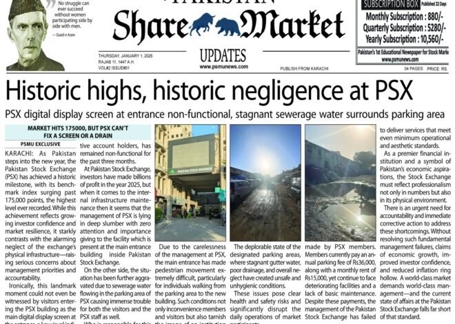 Pakistan Share Market Updates Newspaper Today 01-January-2026