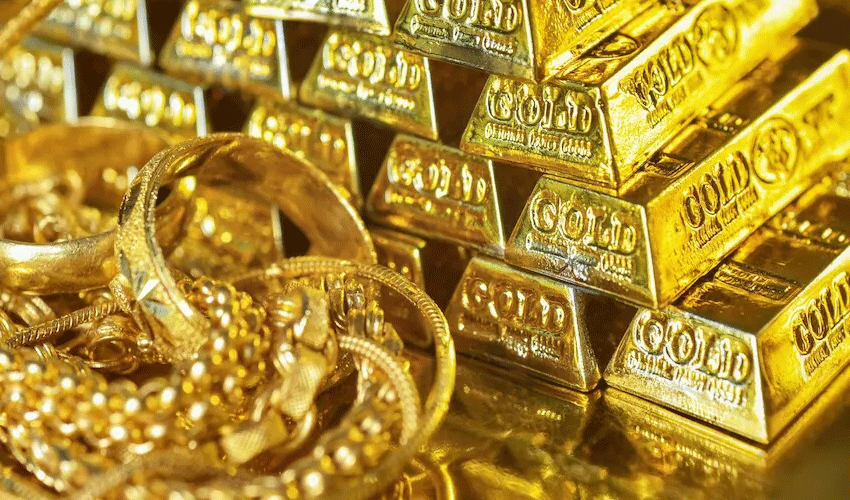 Gold per tola drops by Rs4,700 in Pakistan