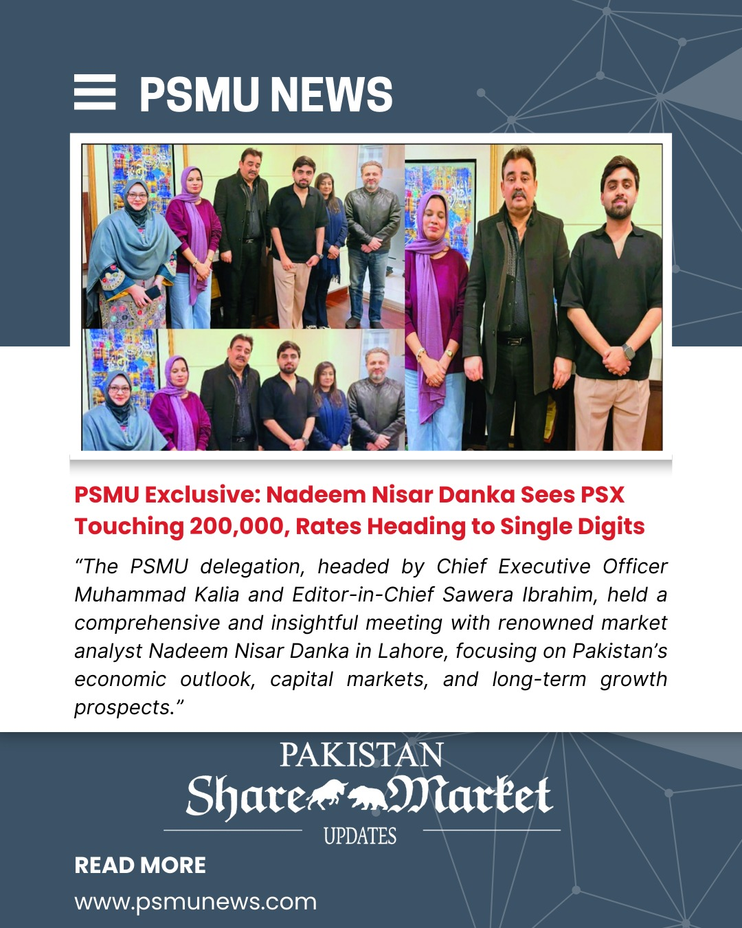 Nadeem Danka sees PSX touching 200,000 by June